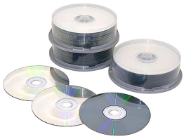 Zum kopieren vorbereitete CDs.